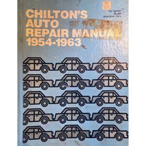 Chilton's Auto Repair Manual 1954-1963  Hardcover Book 1971